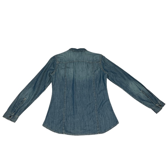 Eddie Bauer Denim Shirt Size Small - Picture 2 of 4